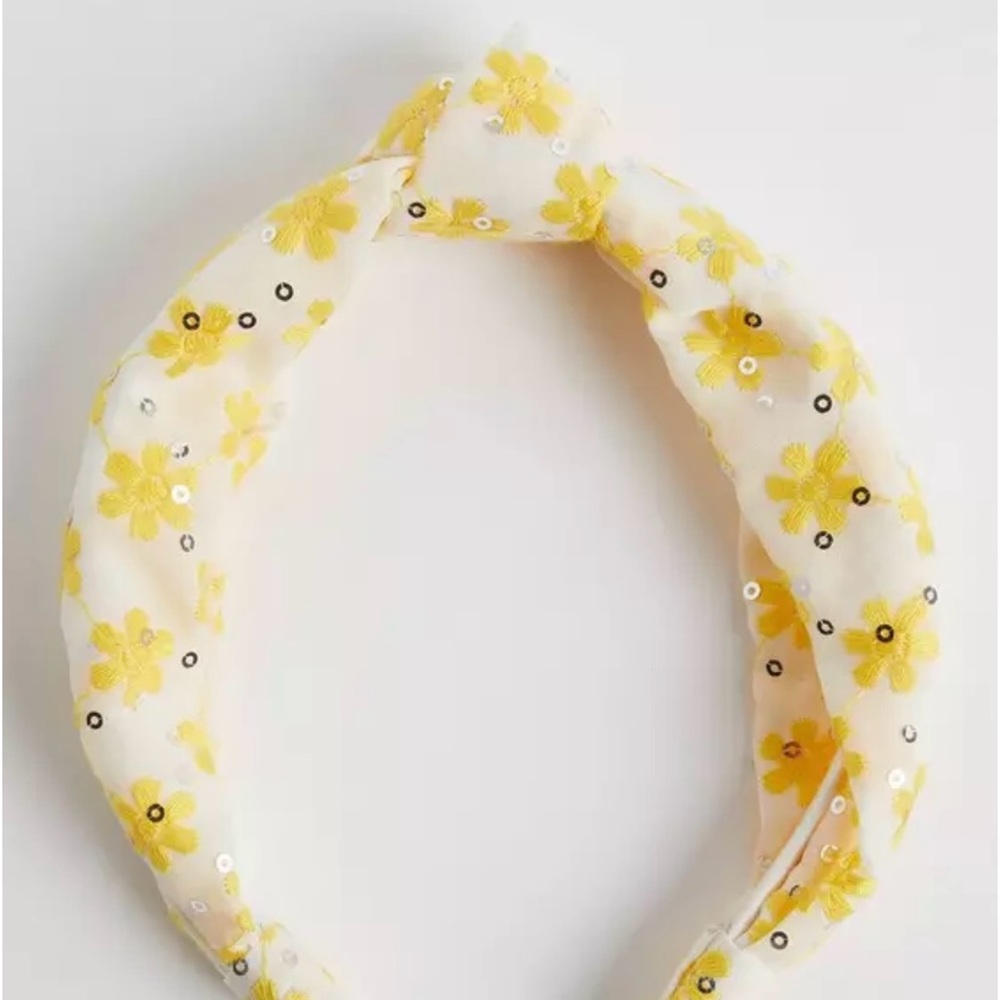 Torrid Yellow Floral Sequin Headband